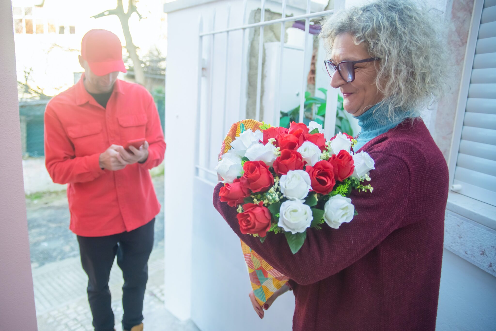 Versende Blumen oder Geschenke an Freunde und Familie